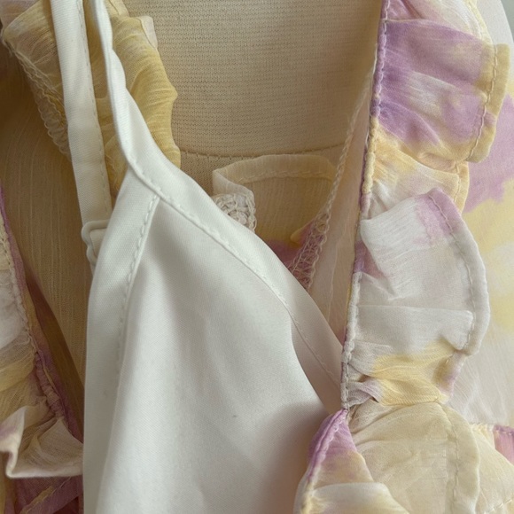 French Connection | Frill Tie Dye Blouse Tank XS - Picture 3 of 4